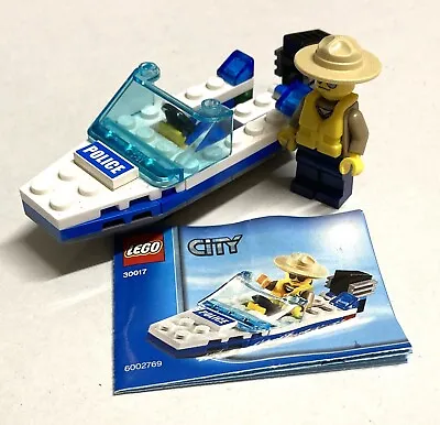 Lego City 30017 Police Boat Set With Instructions • $9.99