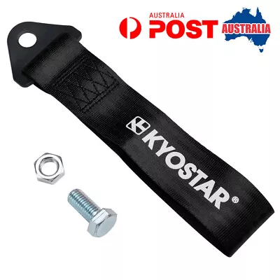 $17.50 • Buy Universal High Strength JDM Racing Front & Rear Nylon Tow Strap Belt Hook Black