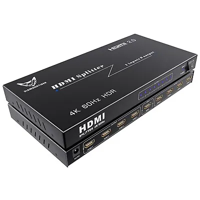4K HDMI Splitter 1 In 8 Out - HDMI 2.0 4K@60Hz Ultra HD HDCP 2.0 3D Audio • $38.69