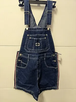 R.V.T Serve Piping Hot Suspended Jean Denim Overalls Shorts Side Pocket Strips • $5