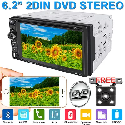 Fits Chevrolet GMC 6.2''HD Bluetooth Touch Screen Car Stereo Radio + Rear Camera • $106.79