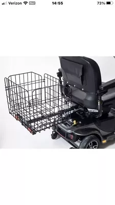 Large Rear Basket Heavy Duty Foldable Accessory For Pride Mobility 1” Hitch • $85