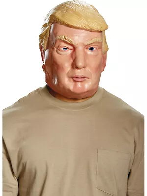 Adult's Deluxe The Republican President Donald Trump Mask Costume Accessory • $11.98