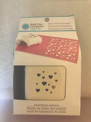 MARTHA STEWART HEARTBEAT PATTERN PUNCH ALL OVER THE PAGE Mini Hearts • $12.50