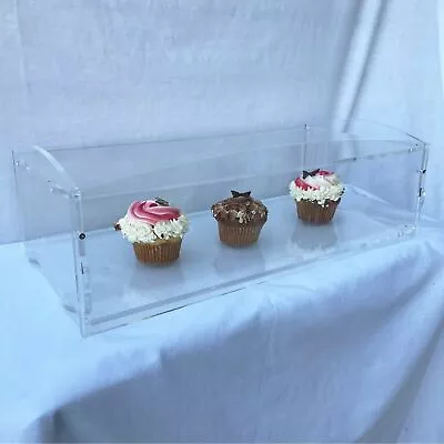 1 Tier Acrylic Bakery Pastry Display Case Cabinet Cakes Donuts Cupcakes Pastries • £32.72