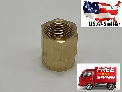 Heavy BRASS Garden Hose Adapter  3/4  Female NPT TO 3/4  Female GHT • $8.49