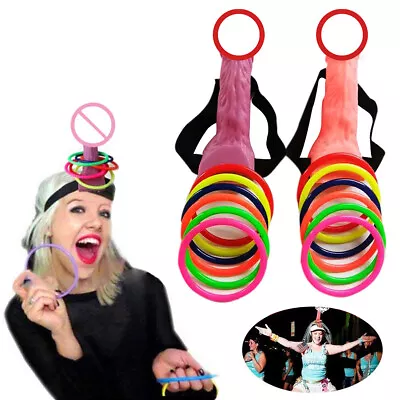 2xDick Head Game Willy Ring Toss Heads Hoopla Bride To Be Hen Do Stag Party Gift • $15.69