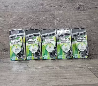 Gillette Mach3 Sensitive Disposable Razors 6 Count (5 Packs = 30 Razors Total) • $55