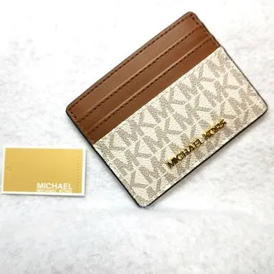 Michael Kors Card Case Pass Commuter Holder Mk Pattern Signature • $196.38