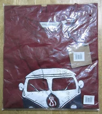 Men's Kangaroo Poo VW Camper/Microbus Red T- Shirt Size L Casual/Car • £9
