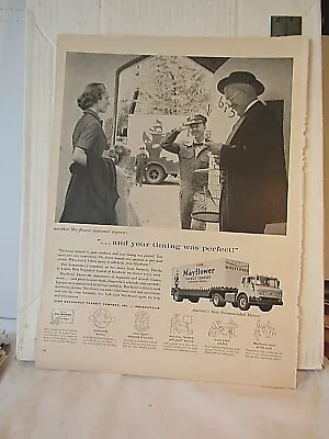 1958 Mayflower Transit Moving Ad 14x10 Your Timing Was Perfect! Most Recommended • $2.99