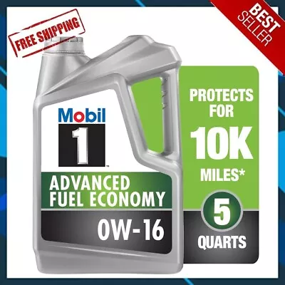 🔥DAILY SALE🔥 Mobil 1 Advanced Fuel Economy Full Synthetic Motor Oil 0W-16 5qt • $26.99