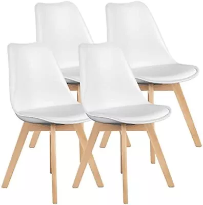 Dining Chairs Set Of 4 Mid-Century Modern Dinning Chairs Living Room Bedroom • $135.99