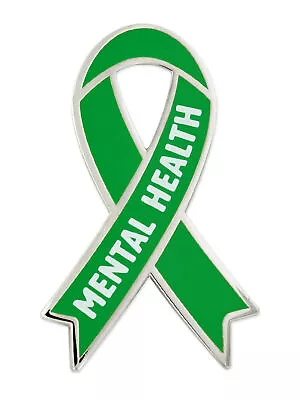 PinMart's Mental Health Green Awareness Ribbon Enamel Lapel Pin • $6.99