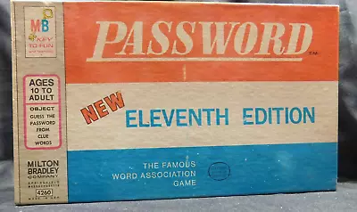 Vintage Password Game - 11th Edition 1970  (24-01-006) • $15.50