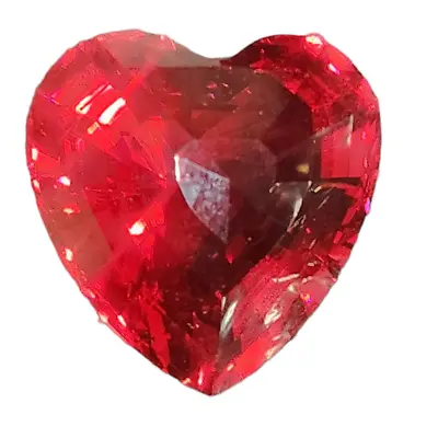 Swarovski Red Crystal Faceted Heart 1.75  SCS Member Only Renewal Gift Loose • £22.14