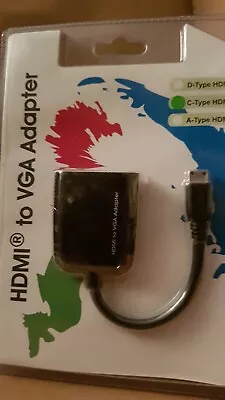 MAPLIN MINI HDMI To VGA ADAPTER - PN: N02NG • £12.99