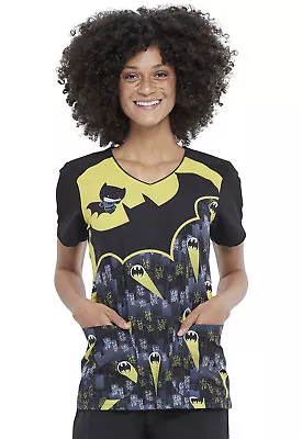 Batman Cherokee Scrubs DC Comics Tooniforms V Neck Top TF632 DMCI • $34.98