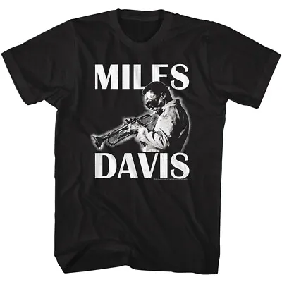 Miles Davis Playing Trumpet Photo Men's T Shirt Jazz Music Merch • £39.89