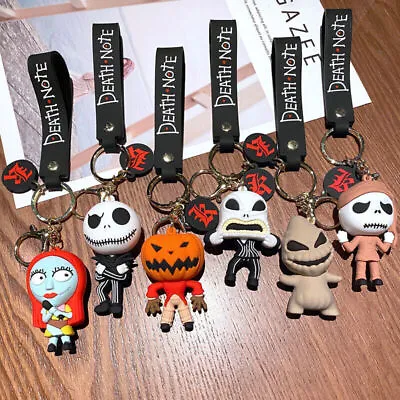 Cartoon Christmas Eve Horror Keyring Jack Skellington Sally Keychain Kid Gift • £5.99