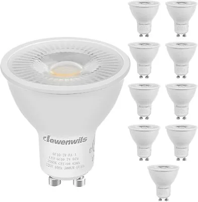 DEWENWILS GU10 LED Dimmable Bulb 3000K Warm White Track Lighting Bulbs 10-Pack • $18.99