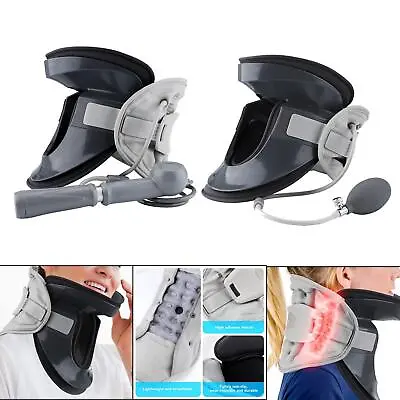Cervical Brace Airbag Support Traction Neck Traction Device Neck Stretcher • £38.50