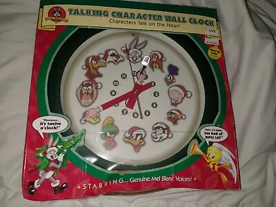 $75 • Buy Westclox Looney Tunes Christmas  Clock 2000 Vintage In Original Box READ RARE 