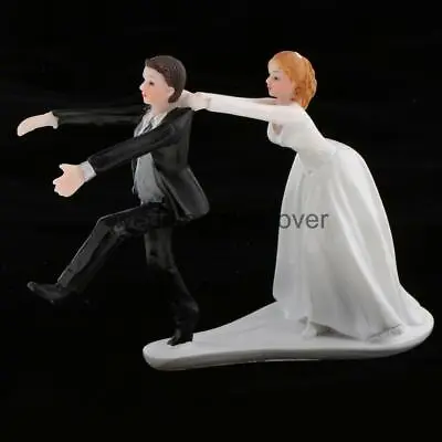 £17.27 • Buy Romantic Resin Wedding Cake Topper Wedding Newlywed Figure Bridal Groom
