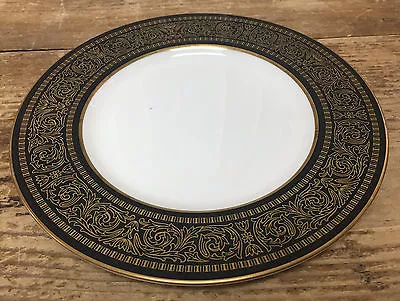 1 Bread Plate Mikasa Mount Holyoke 60673 Gold Flowers Scrolls Black 114 White • $6.37