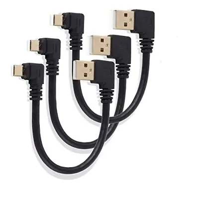 USB Micro Cable Right Angle Short USB To Micro USB Adapter Cable 90 Degree Go... • $14.66