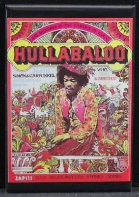 Hullabaloo TV Advertising 2  X 3  Fridge / Locker Magnet. Jimi Hendrix • $6.39