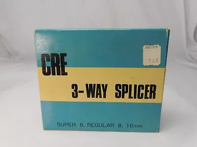 CRE Pro 3-Way  Film Splicer  Super 8  Regular 8 16 Mm  Made In Japan • $11.99