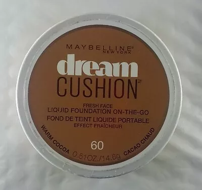 Maybelline New York Dream Cushion Fresh Face Liquid Foundation  WARM COCOA • $9.99