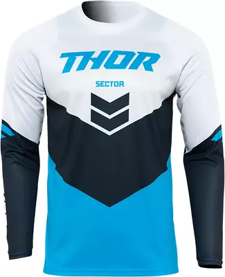 NEW THOR Sector Chevron Jersey - Blue/Midnight - MOTORCYCLE/OFFROAD/ATV • $24.95
