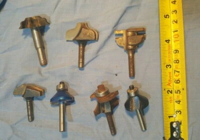 £17.97 • Buy Wood Router Miter Cutters X 7 Variety Of Heavy Duty Job Lot Bundle 
