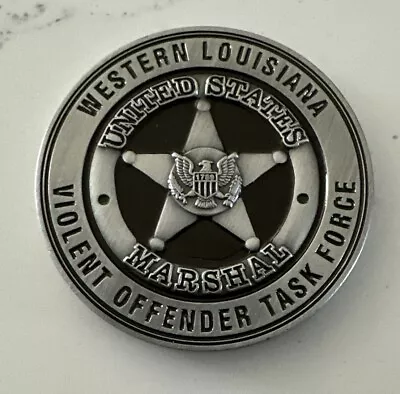 US Marshals Western Louisiana Violent Offender Task Force Police Challenge Coin • $18