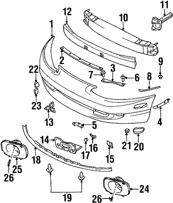 Genuine Mitsubishi Bumper Cover Retainer Clip MB888869 • $1.76