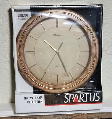 Spartus OAKDALE 441121 The Waltham Collection Analog Wall Clock 10.5  Vintage • $48