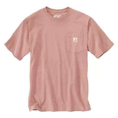 Carhartt SS Tee Shirt Pocket Loose Fit Cameo Brown (Salmon) K87 Mens Sz Small S • $14.99