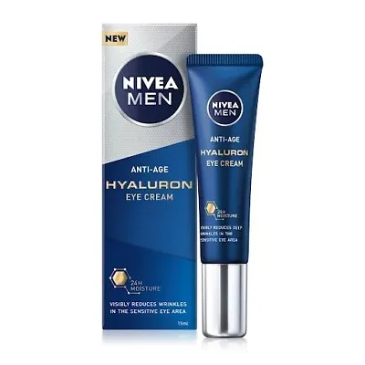 Nivea Men Anti-Age Hyaluron Eye Cream 15ml New • £7.99