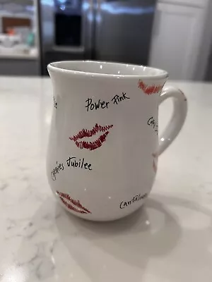 Mary Kay Kisses Shades Of Red Lipstick Kisses Lip Prints Coffee/Tea Mug Cup • $10