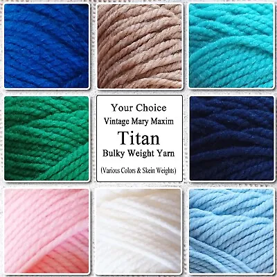 Mary Maxim Titan Vintage Yarn CHOICE Of Colors Bulky Weight Orlon Wintuk • $7.99