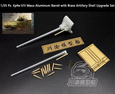 Trumpeter 1/35 Pz. Kpfw.VIII Maus Barrel And Artillery Shell Upgrade Set 09541 • $20.99