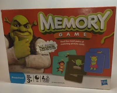 Shrek Forever After Hasbro Memory Game - Preschool Toddler Matching Card Game • $16