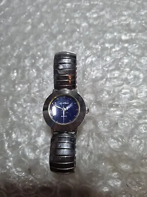Ladies Le Chat Designer Watch With Stretch Bracelet. New Battery. Blue Face.  • £1.79