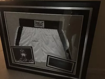 Muhammad Ali Auto Signed And Framed Boxing Trunks Mounted Memories (MM) COA • $5549