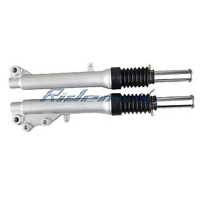 $49.99 • Buy Front Fork Shock Absorber Suspension For GY6 50cc Scooter Moped Silver Pair