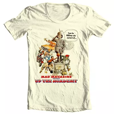 MAD Magazine's Up The Academy T-shirt Adult Regular Fit Tan Graphic Tee Shirt • $24.99