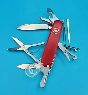 Victorinox Explorer Red Swiss Army Knife W/ Magnifying Glass! • $37.37