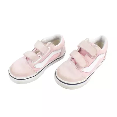 Vans Off The Wall Baby Pink Trainers UK5 BABY • £4.95